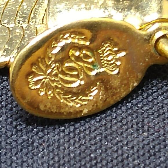 Vintage Herringbone Gold Plated Chain Necklace, 24 Inches, Premier Designs - Picture 3 of 6